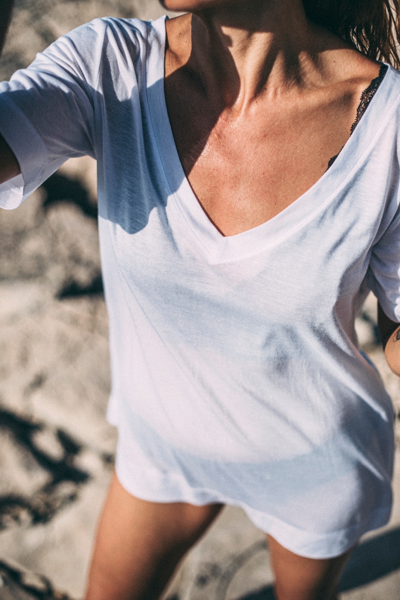CARTE BLANCHE TSHIRT white rozm. XS, S, L (ostatnie sztuki)