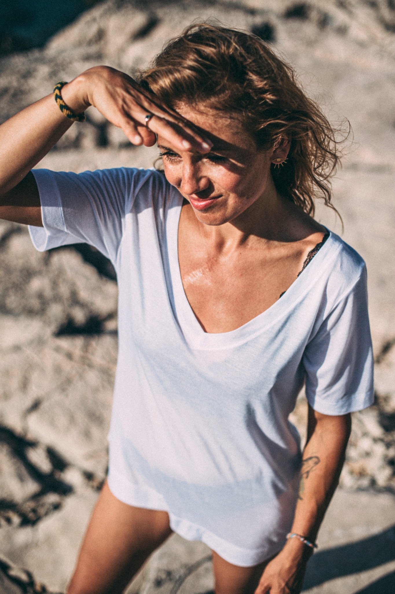CARTE BLANCHE TSHIRT white rozm. XS, S, L (ostatnie sztuki)