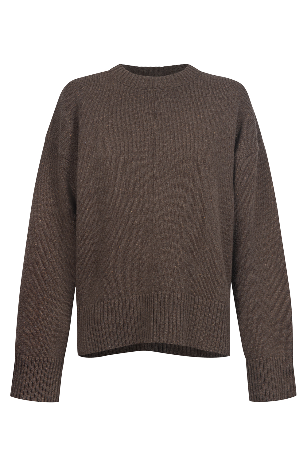 SILK&STORM sweter z jedwabiem milk chocolate