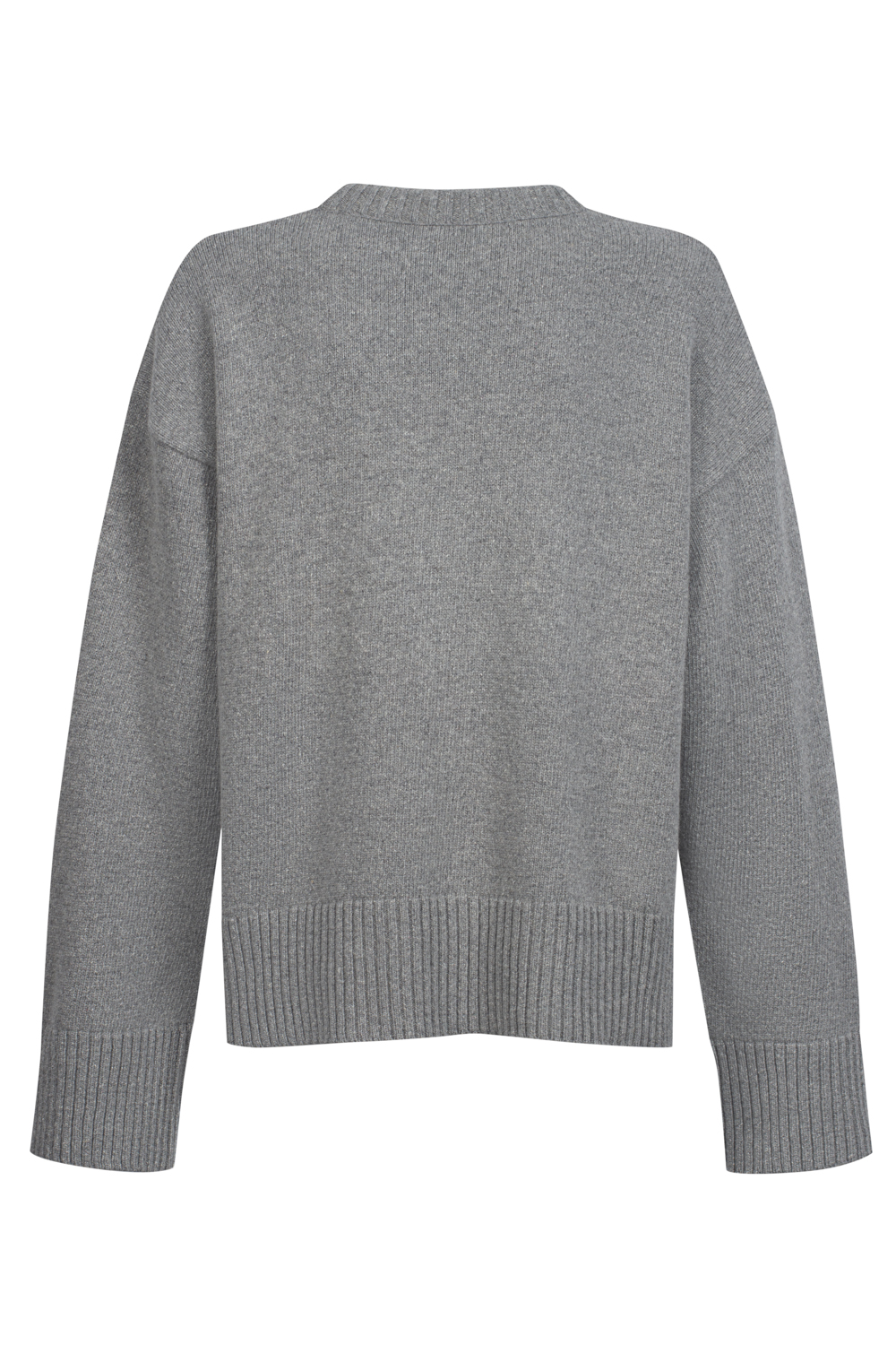 SILK&STORM sweter z jedwabiem soft glow grey