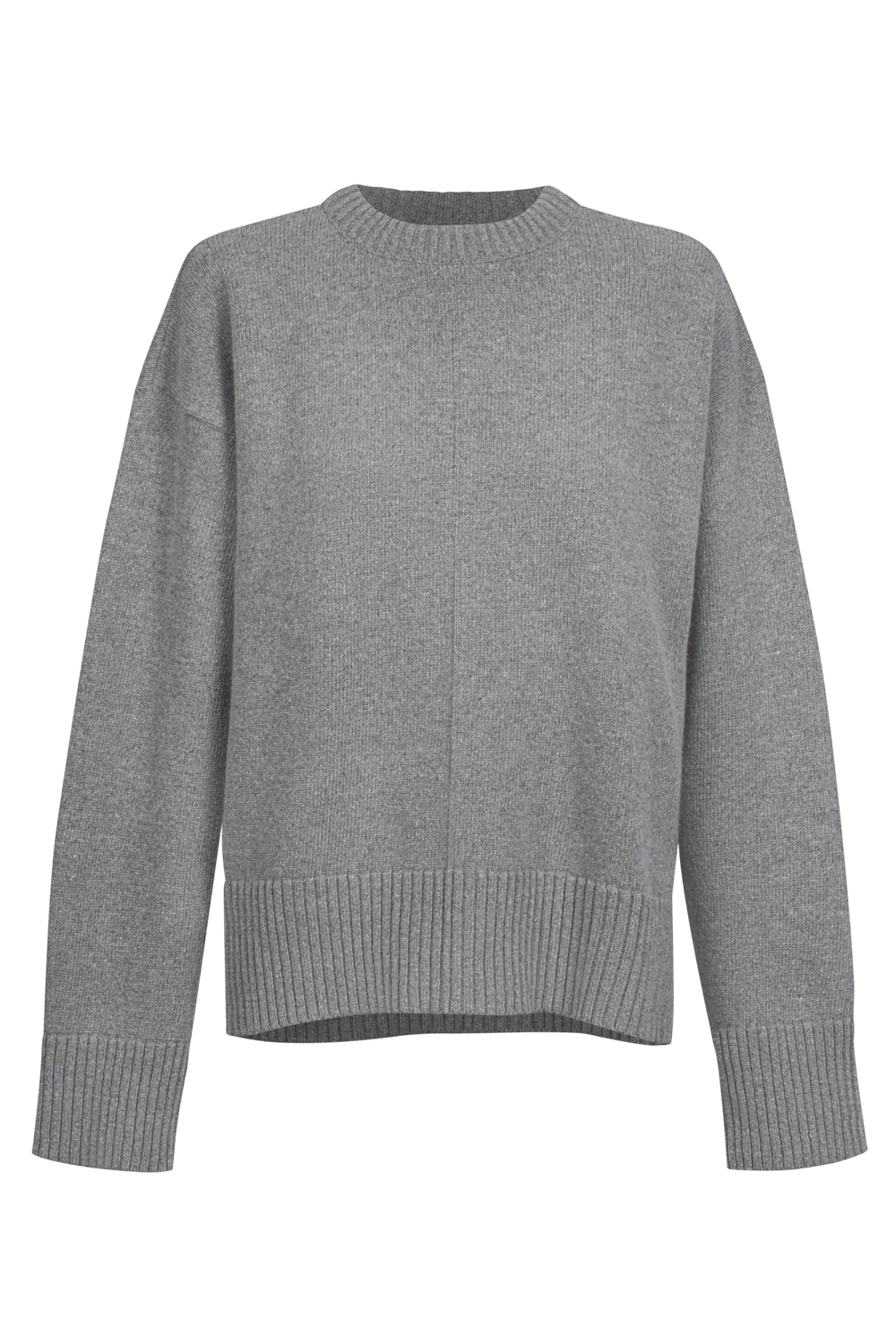 SILK&STORM sweter z jedwabiem soft glow grey