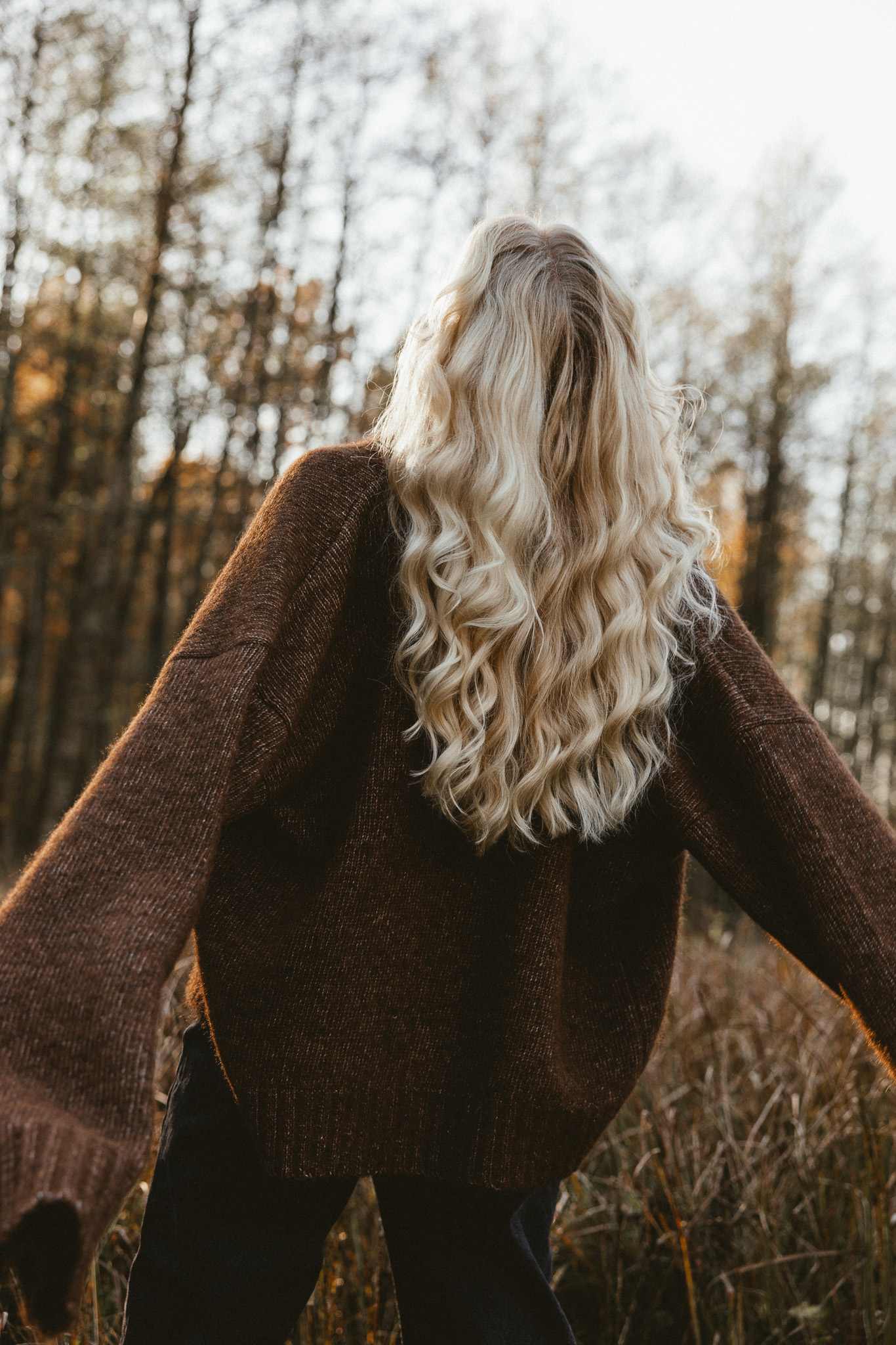 SOFT HORIZON kardigan z alpaki warm cocoa