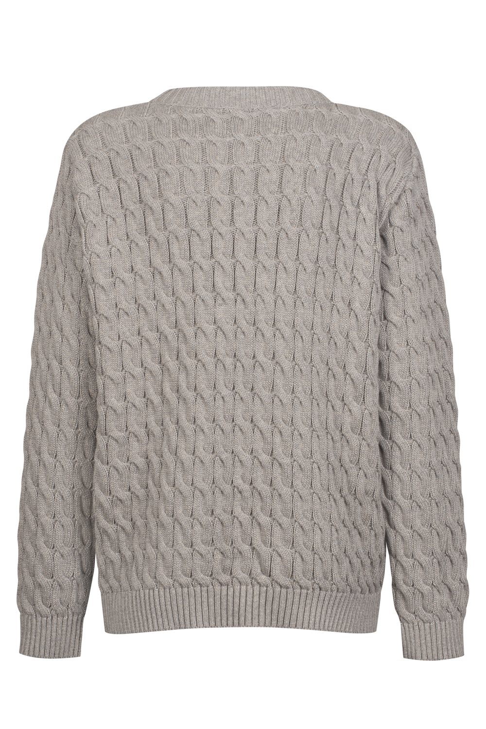 LOW KEY bawełniany sweter z kaszmirem lumonous grey