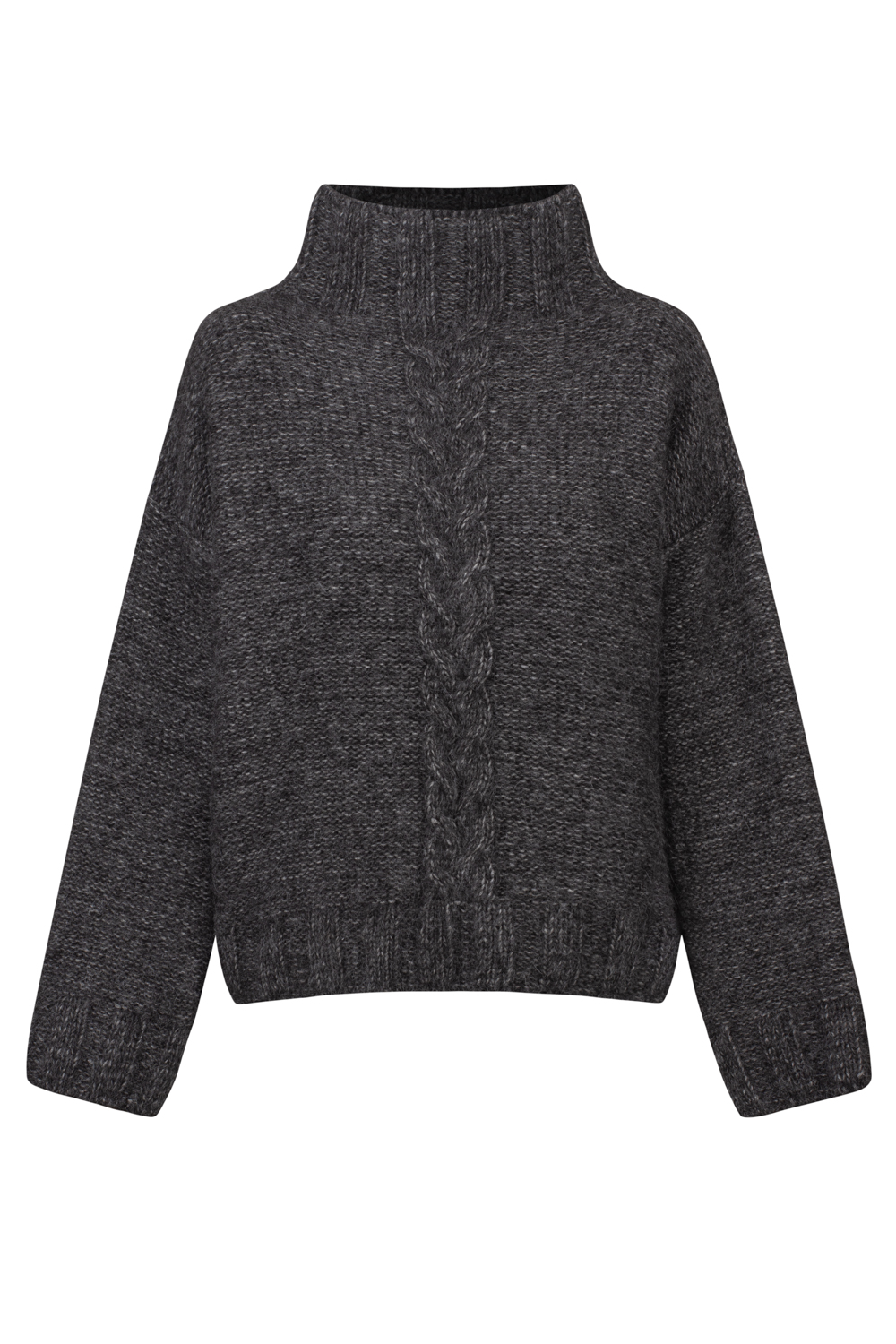 SOFT ATELIER golf z alpaki deep graphite