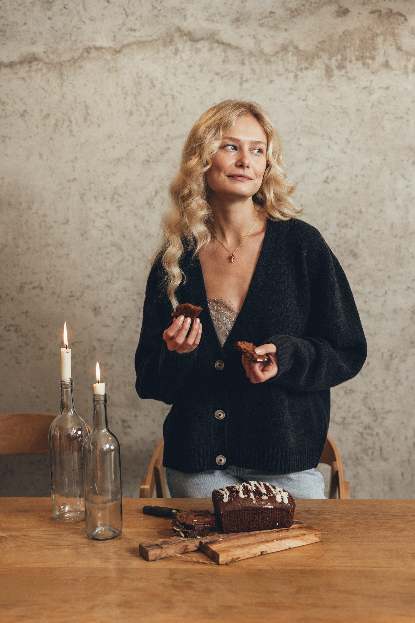 GO TO kardigan pencil grey