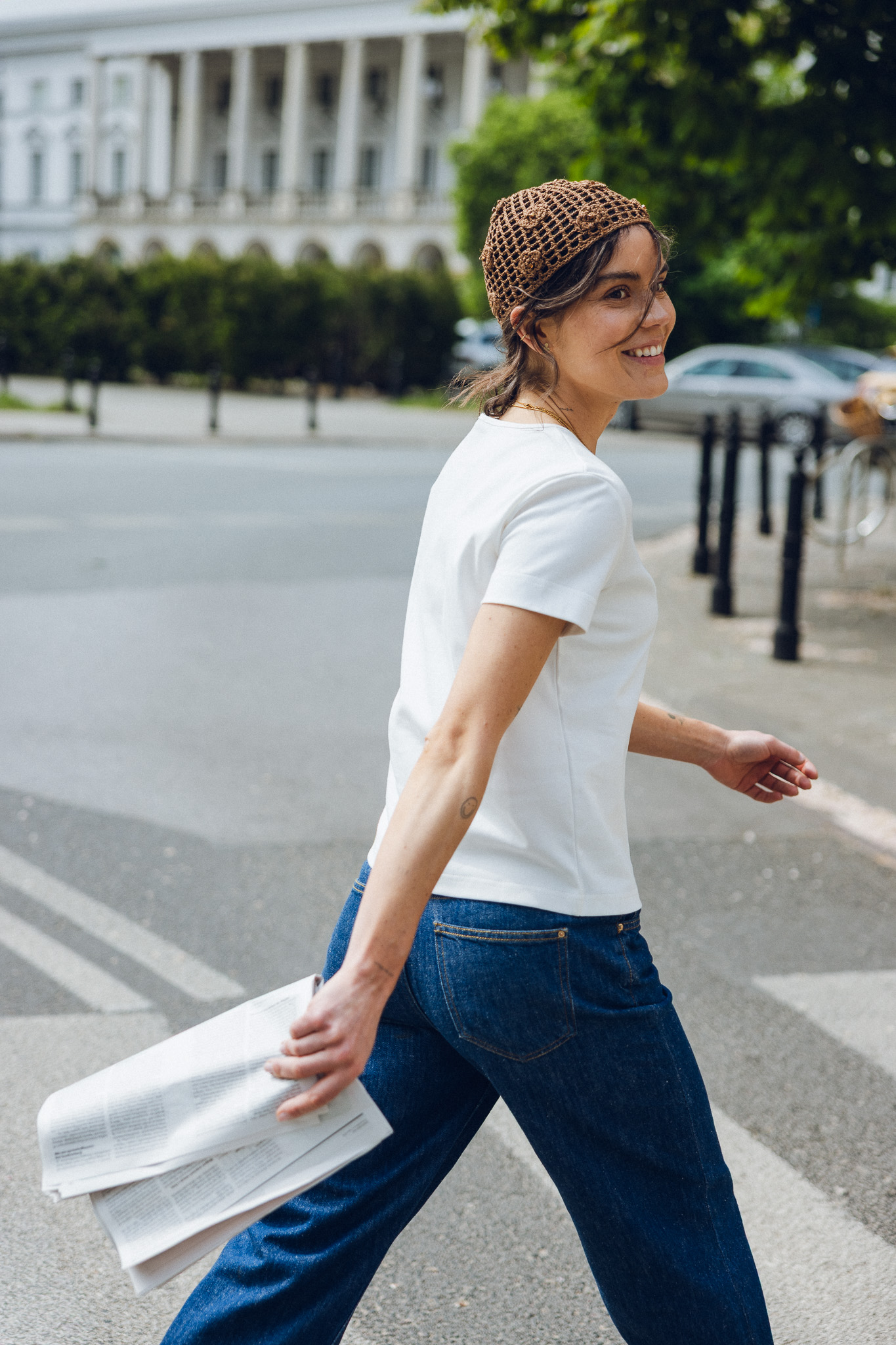 WANDA Tshirt klasyczny white off