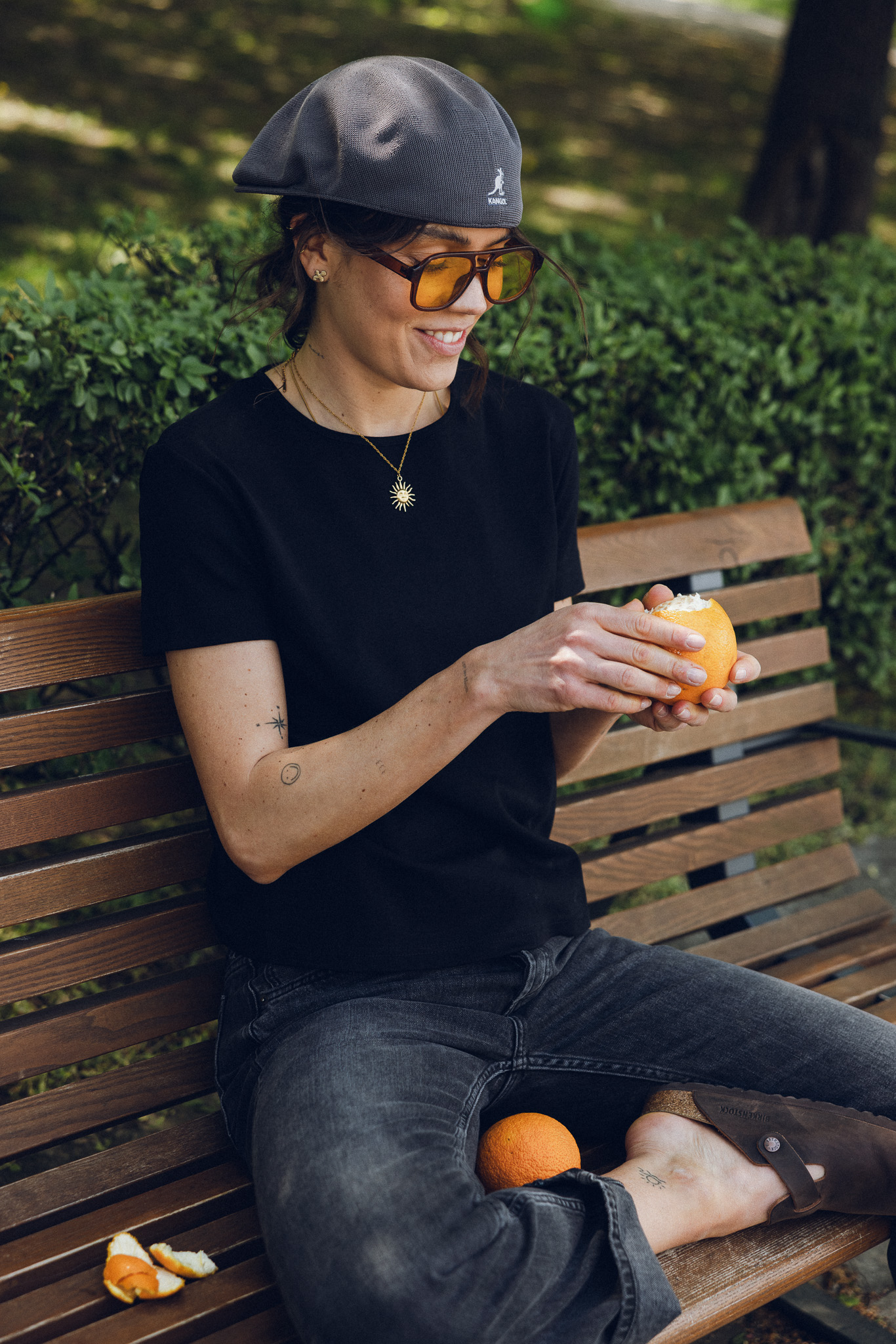 WANDA klasyczny Tshirt czerń