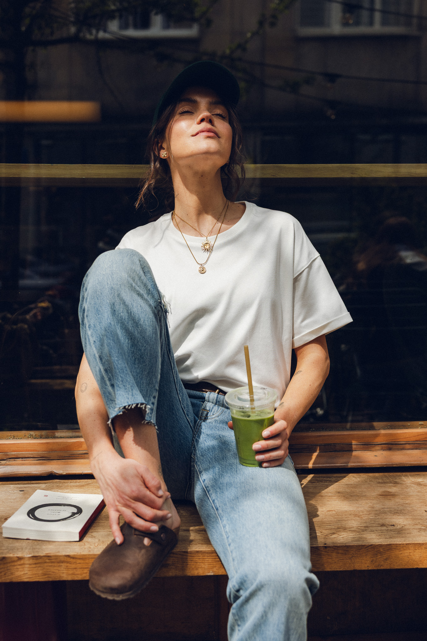 HANIA Tshirt boxy white off