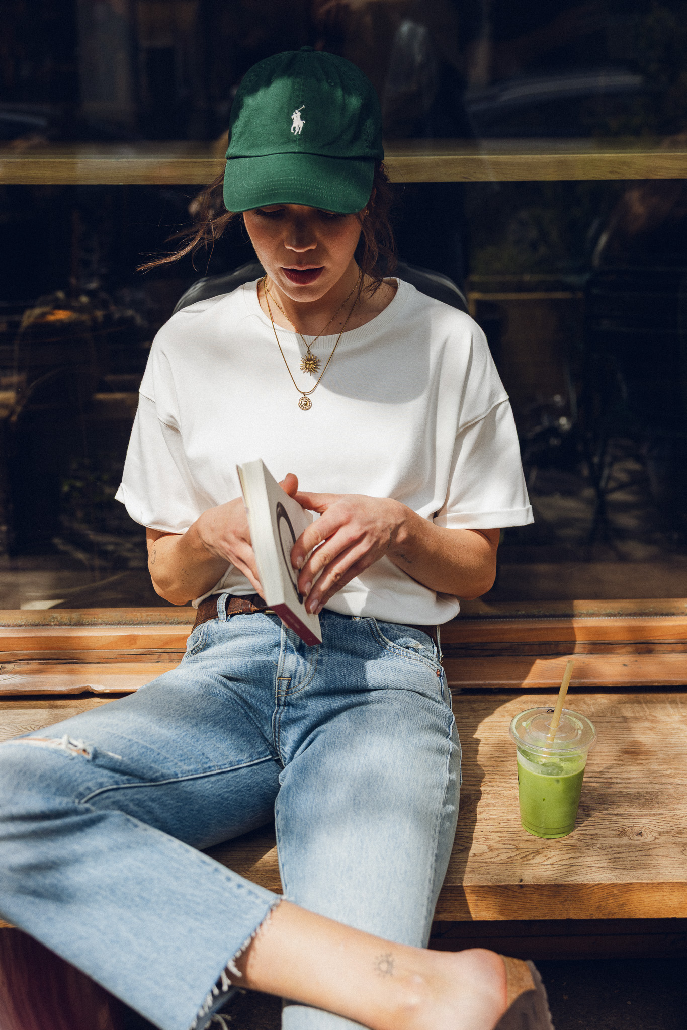 HANIA Tshirt boxy white off