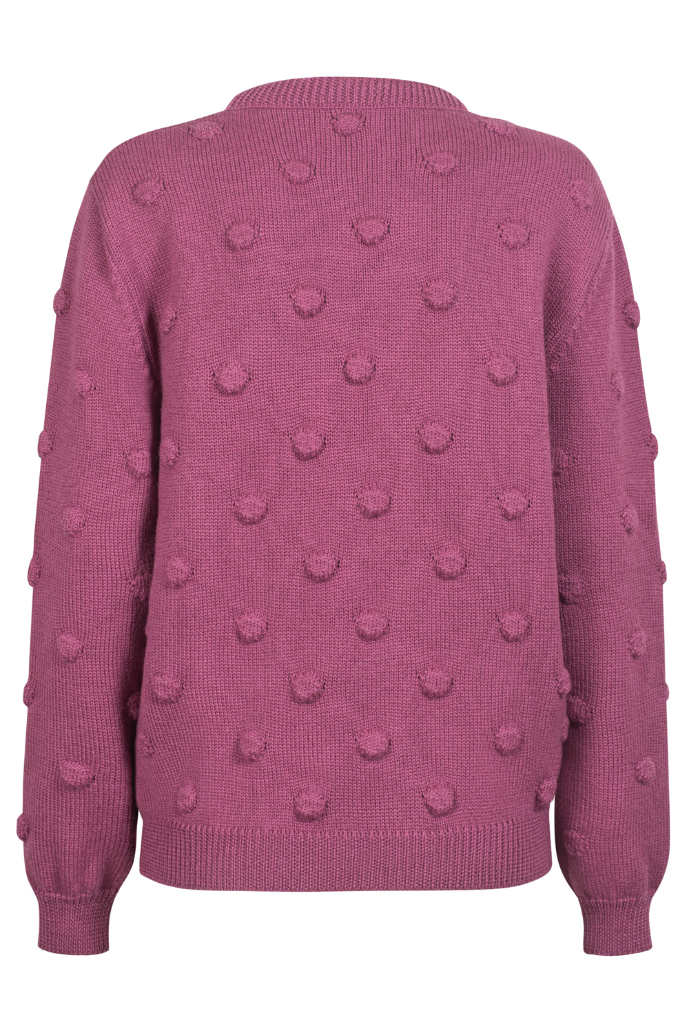 PIEGI sweter merino matowy róż